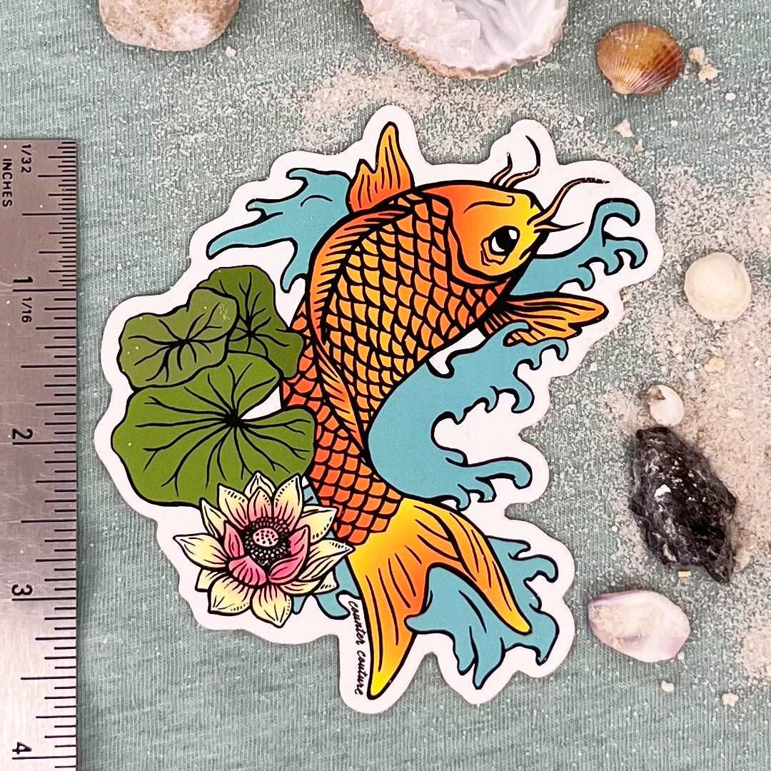 Koi Fish Girl | Sticker