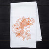 Koi Flour Sack Towel - Kitchen Towel - Cottagecore Kitchen - Hand Towel - Counter Couture