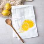 Lemon Flour Sack Towel - Eco-Friendly, Hand-Drawn Design - Counter Couture