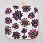 Lotus Oven Mitt + Potholder Set - Heat Resistant Up to 500°F, Perfect for Cooking & Gifts - Counter Couture