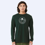 Midnight Mountain Long Sleeve Shirt – Unisex Winter T-Shirt – Graphic Tee – Mountain Shirt - Counter Couture