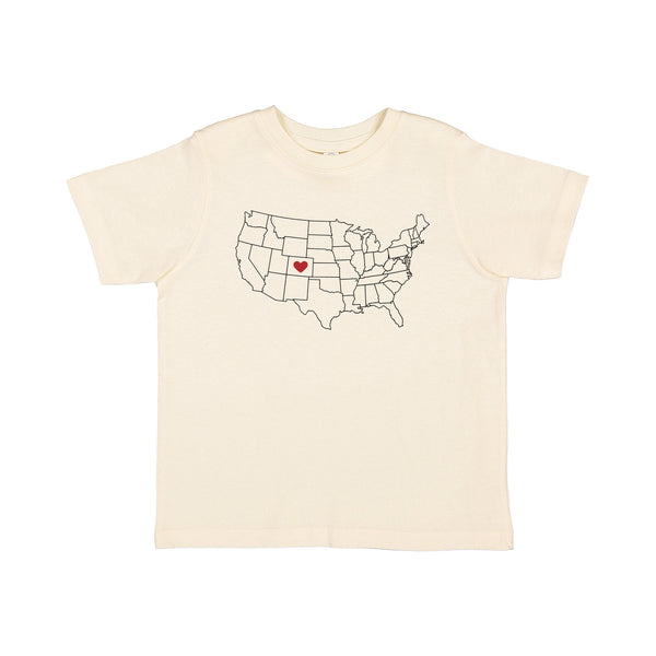 Toddler Map T-shirt - Natural