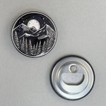Mountain Bottle Opener - Portable Metal Keychain Rust Resistant Tool - Counter Couture