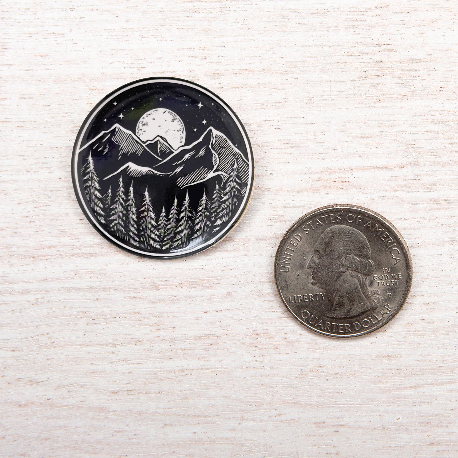 midnight mountain button - Counter Couture