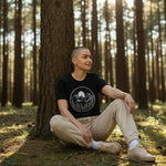 Midnight Mountains Unisex T-Shirt - Eco-Friendly, Hand-Drawn - Counter Couture