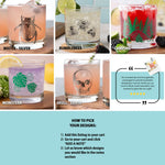 Mix and Match Rocks Set of 2 - 11oz Rocks Glasses - Counter Couture