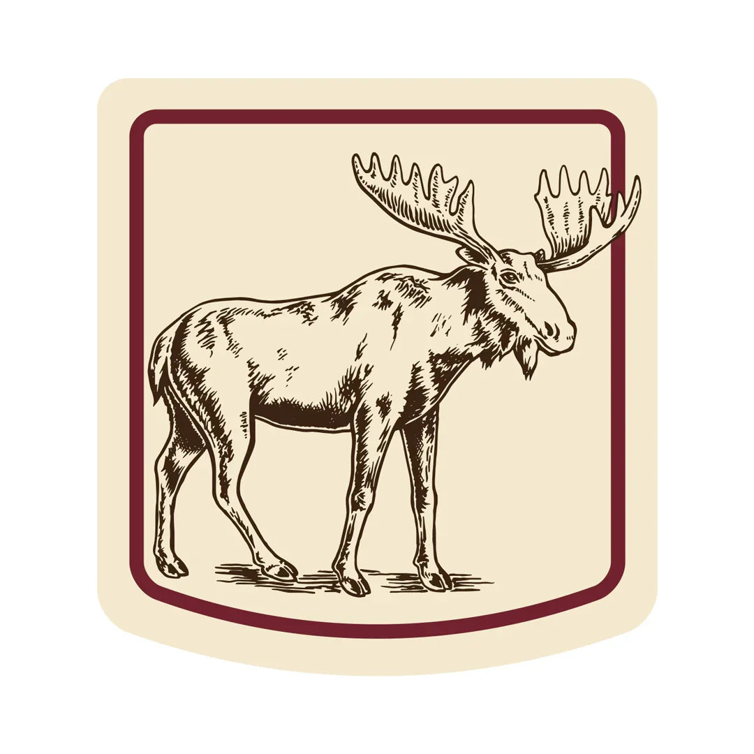 Moose Badge Sticker - Counter Couture