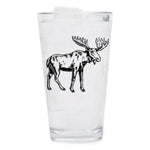 Moose Pint Glass - 16oz Beer Glass - Made in the US - Counter Couture