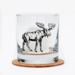 Moose Rocks Glass - 11oz Whiskey Glass - Locally Made - Counter Couture