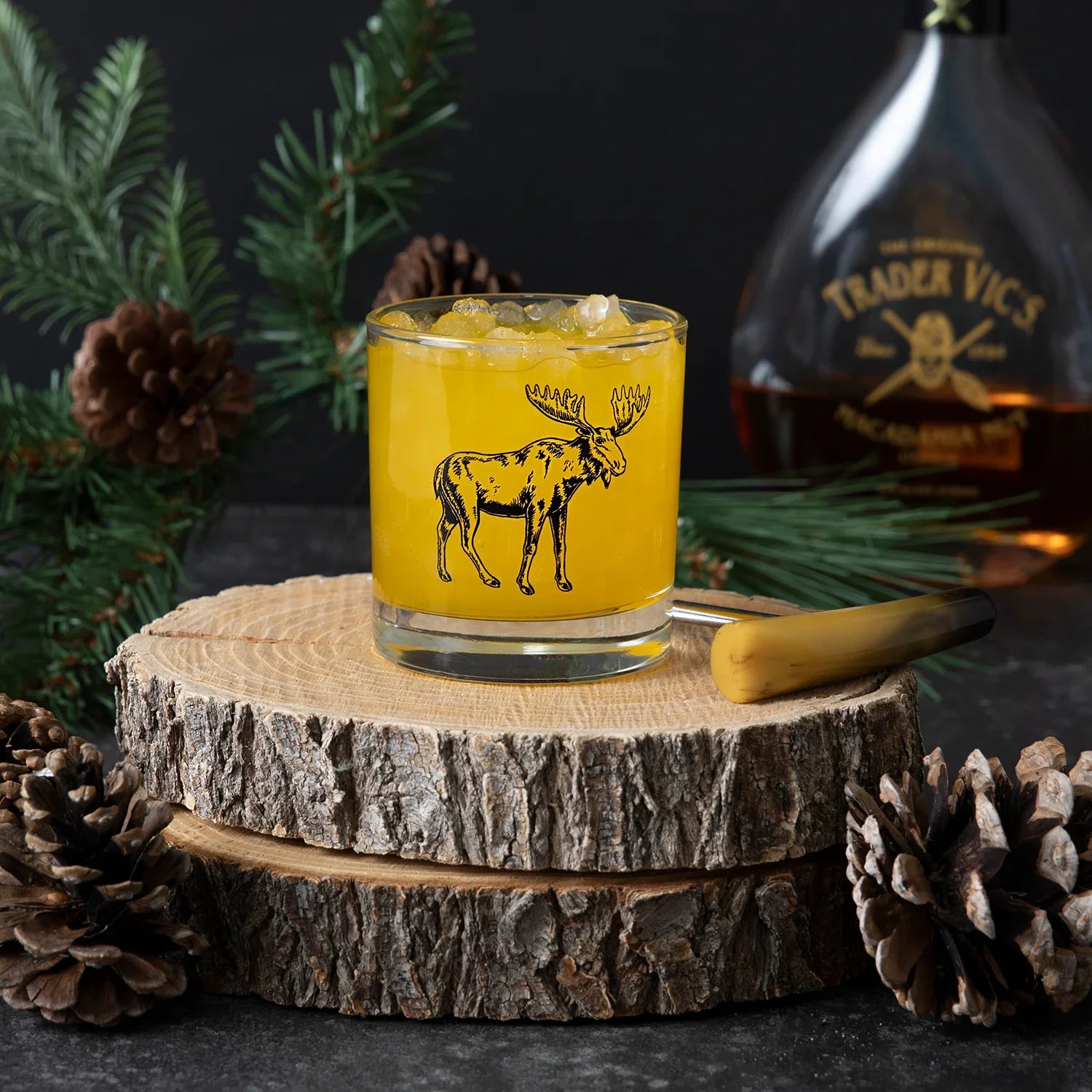 Moose Rocks Glass - 11oz Whiskey Glass - Locally Made - Counter Couture