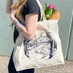 Mountains Reusable Canvas Bags - Eco-Friendly Tote for Shopping, Grocery, and Crafts - Counter Couture