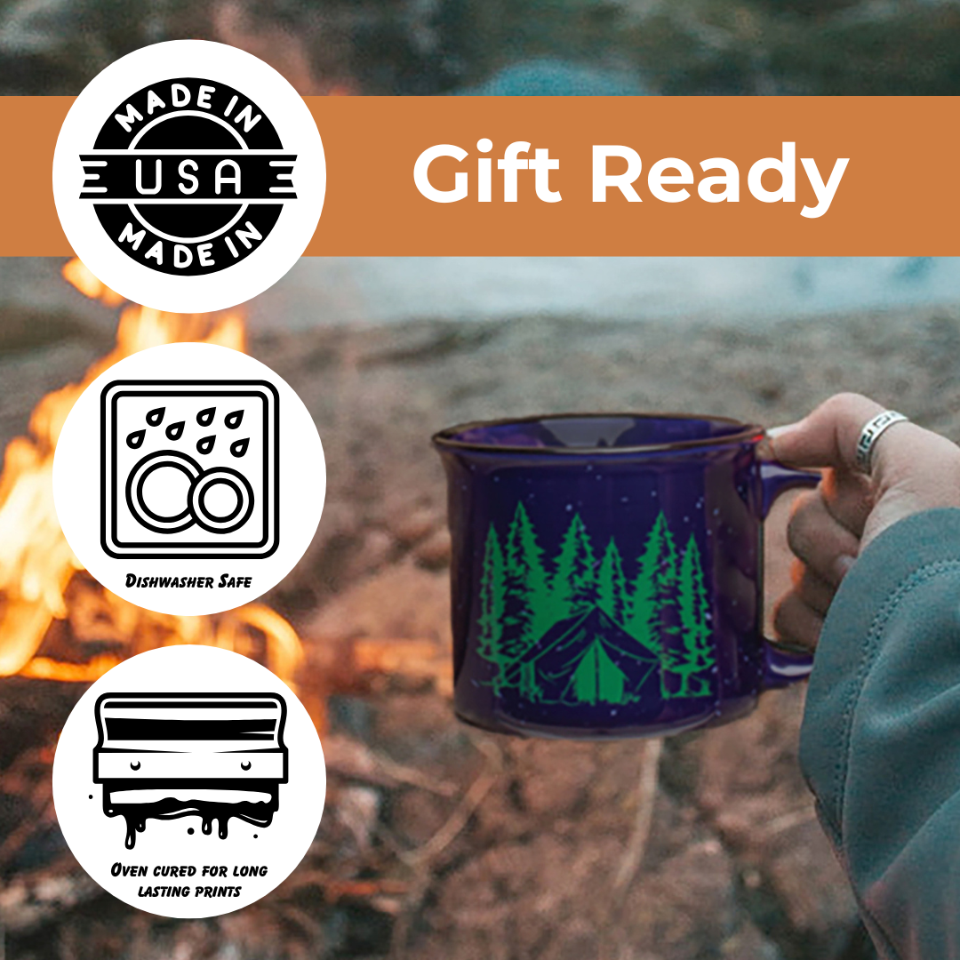 Midnight Mountain Range Campfire Mug