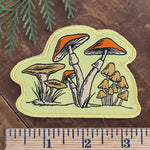 Mushrooms Woven Patch – Iron-On Patch - Counter Couture