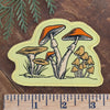Mushrooms Woven Patch – Iron-On Patch