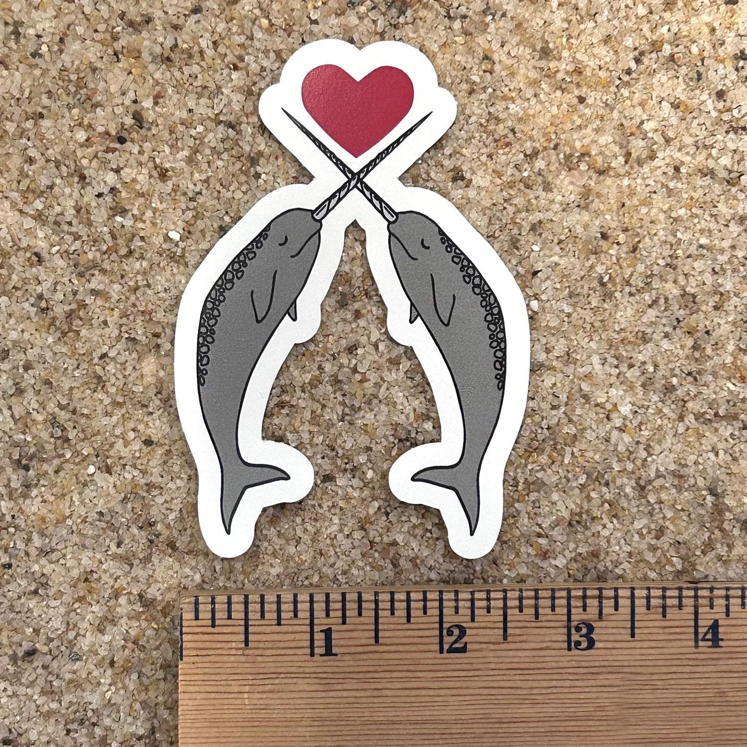 Narwhals in Love Sticker - Counter Couture