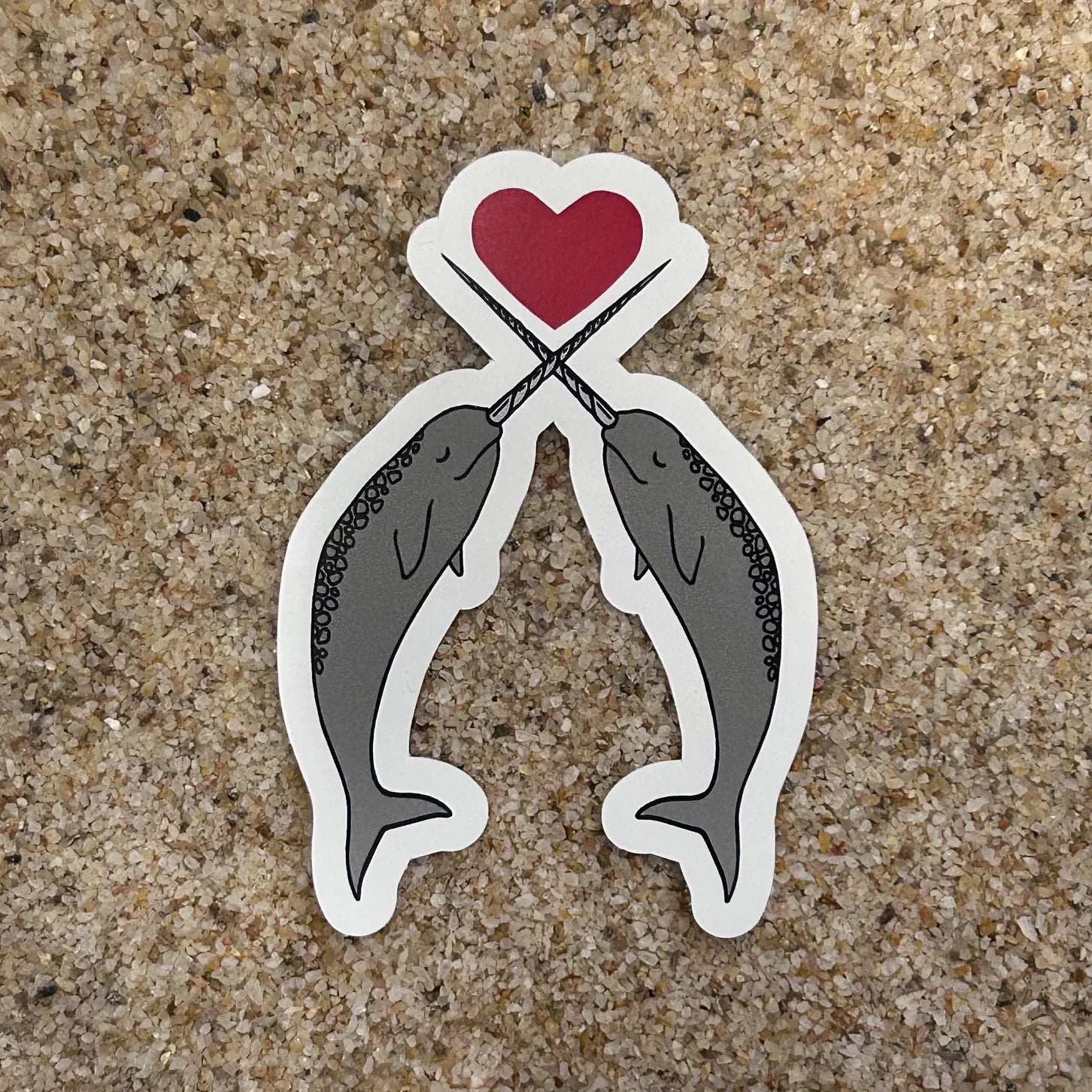 Narwhals in Love Sticker - Counter Couture