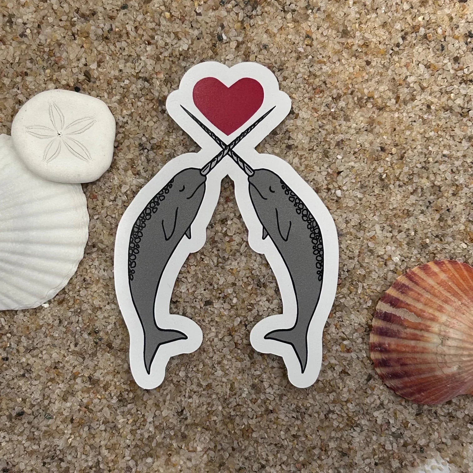 Narwhals in Love Sticker - Counter Couture