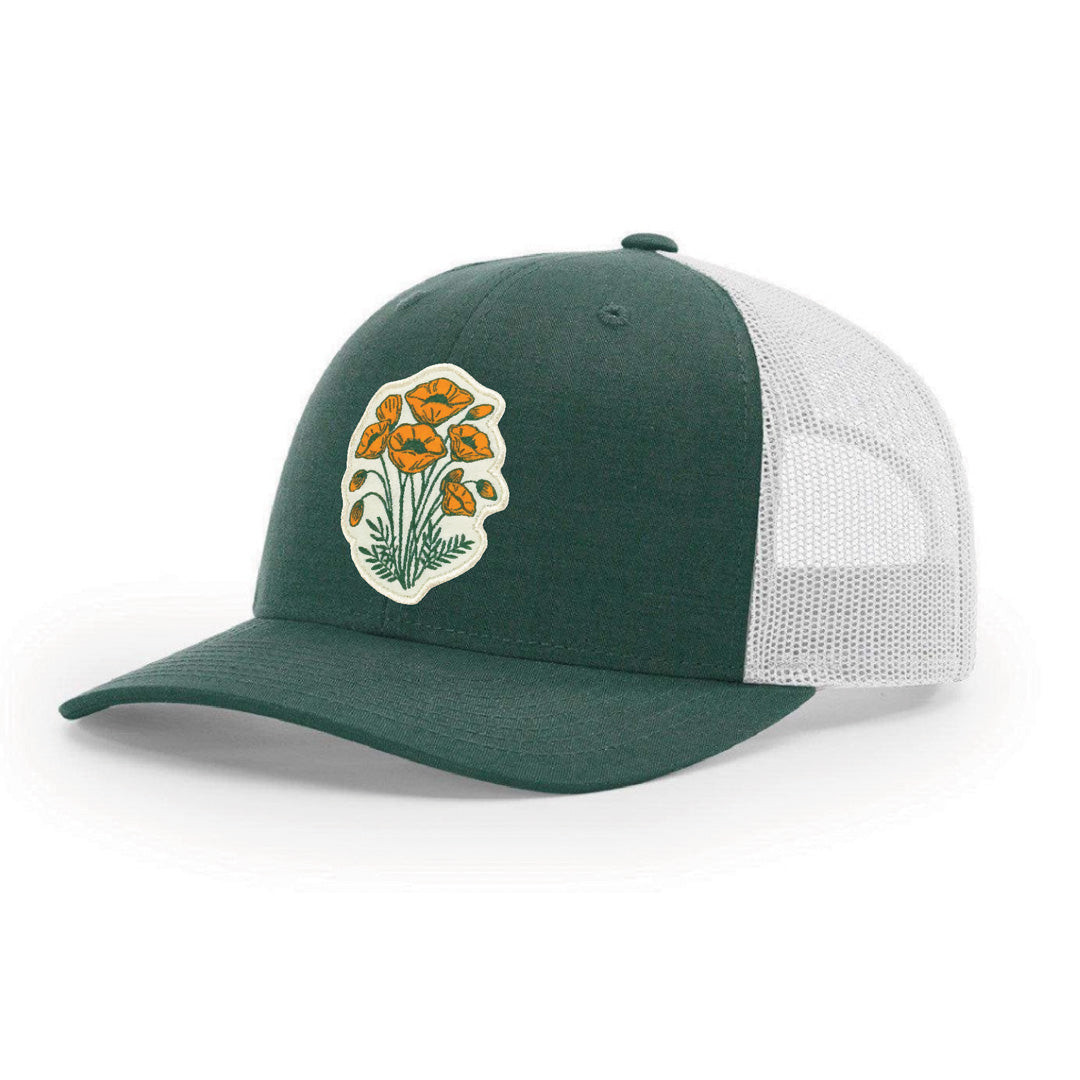 California Poppy Hat – Stylish Counter Couture Hats | Lightweight Breathable Fabric Hat