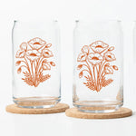 Poppy Beer Can Glass - 16 oz , Top-Rack Dishawasher Safe - Counter Couture