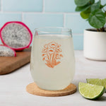 California Poppy Stemless Wine Glasses - Counter Couture