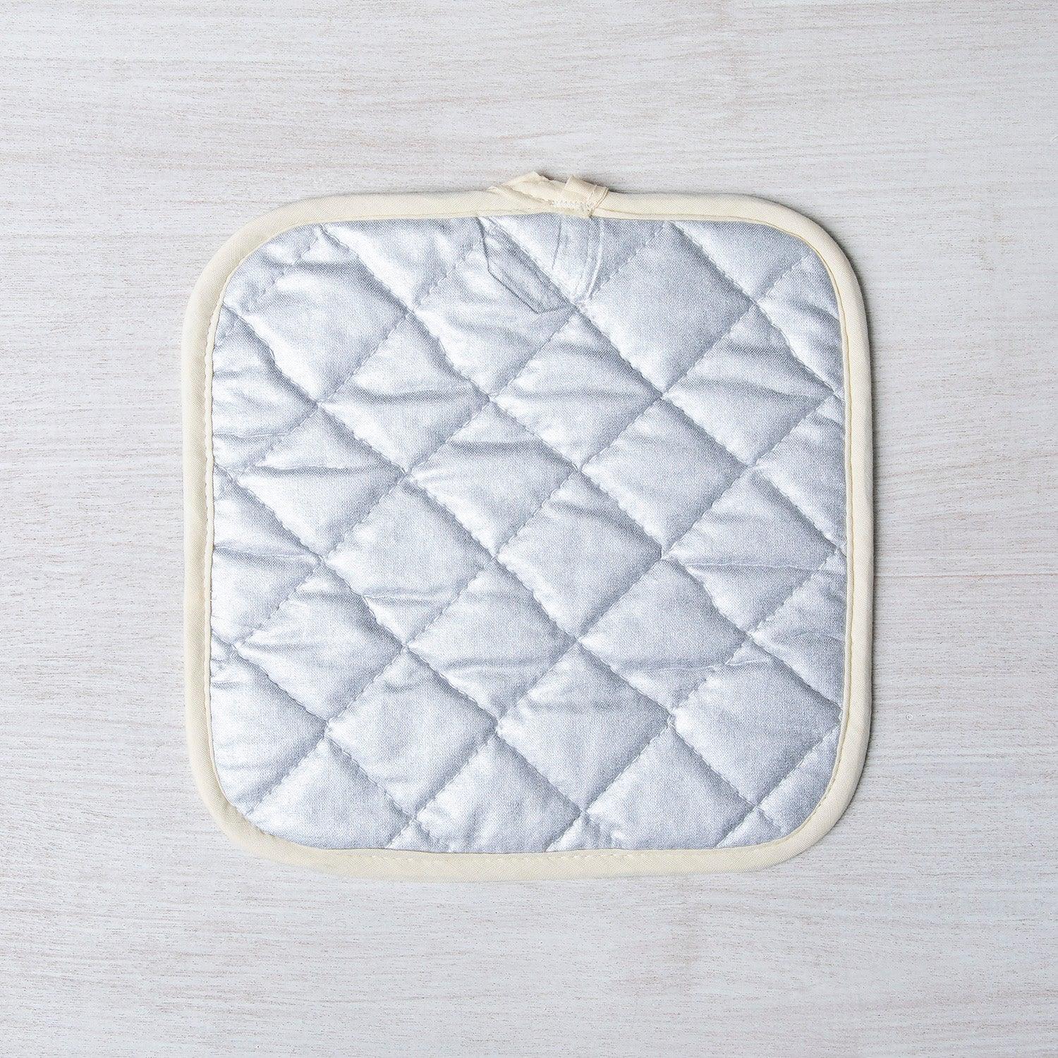 Lotus Oven Mitt + Potholder Set - Heat Resistant Up to 500°F, Perfect for Cooking & Gifts - Counter Couture