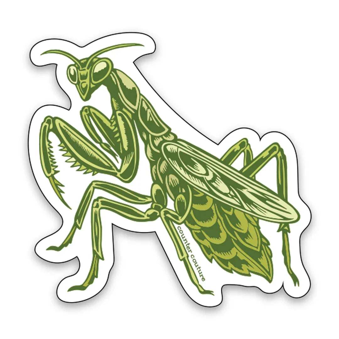 Praying Mantis Sticker - Counter Couture
