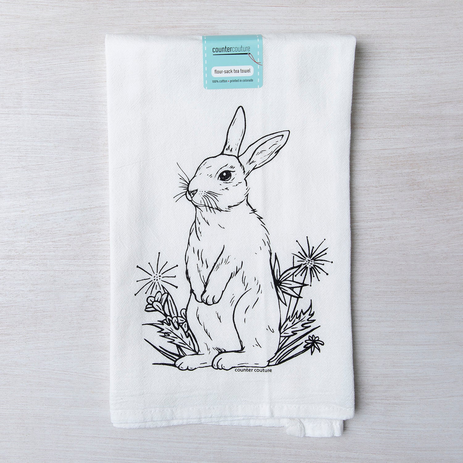 Rabbit Flour Sack Towel