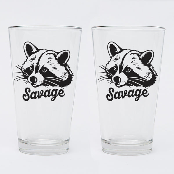 Raccoon Pint Glass - Dishwasher-Safe