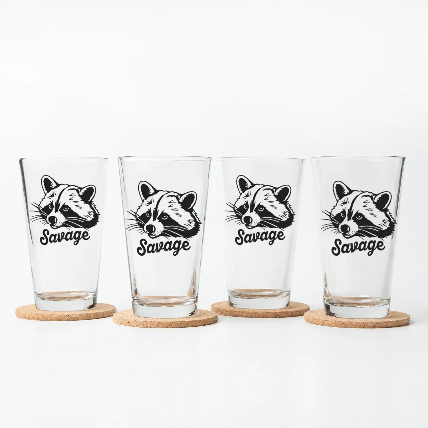 Raccoon Pint Glass - Dishwasher-Safe - Counter Couture