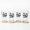 Raccoon Pint Glass - Dishwasher-Safe