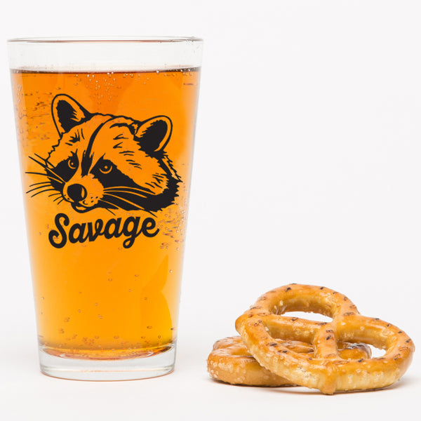 Raccoon Pint Glass - Dishwasher-Safe