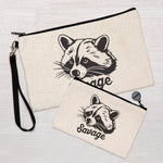 Raccoon Zipper Pouch for Travel, Cosmetics & Organization, 2 Sizes - Counter Couture