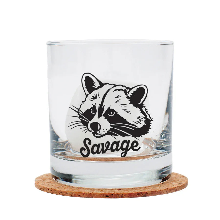 Raccoon Rocks Glasses - Top-Rack Dishwasher Safe - Counter Couture