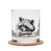 Raccoon Rocks Glasses - Top-Rack Dishwasher Safe