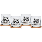 Raccoon Rocks Glasses - Top-Rack Dishwasher Safe - Counter Couture