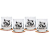 Raccoon Rocks Glasses - Top-Rack Dishwasher Safe
