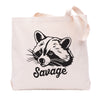 Raccoon Canvas Tote Bag