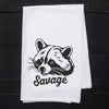 Funny Raccoon Tea Towel