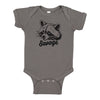 Raccoon Baby Bodysuit - Eco-Friendly, Hand-Drawn