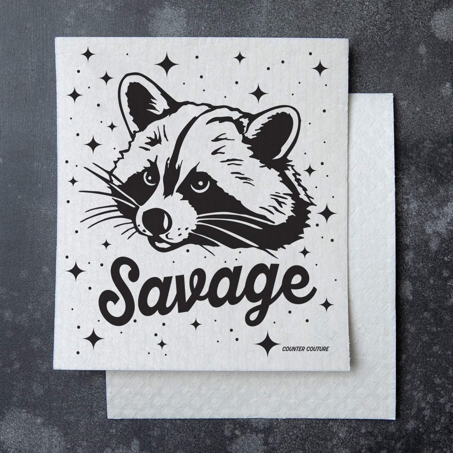 Raccoon Swedish Dish Cloth - Eco-Friendly & Biodegradable