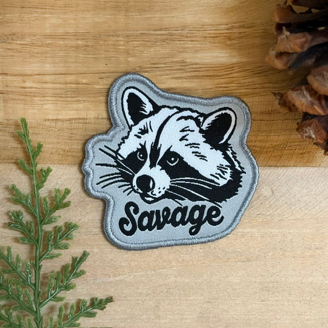 Raccoon Iron-On Patch