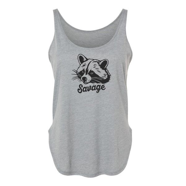 Raccoon Women's Tank Top - Eco-Friendly and Made in the USA