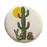Saguaro Button Pin - Colorful Cactus Badge 1.25 Inch Pinback Button - Counter Couture