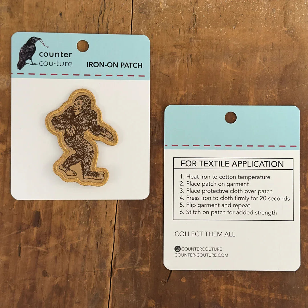 Sasquatch Woven Patch – Iron-On Patch - Counter Couture