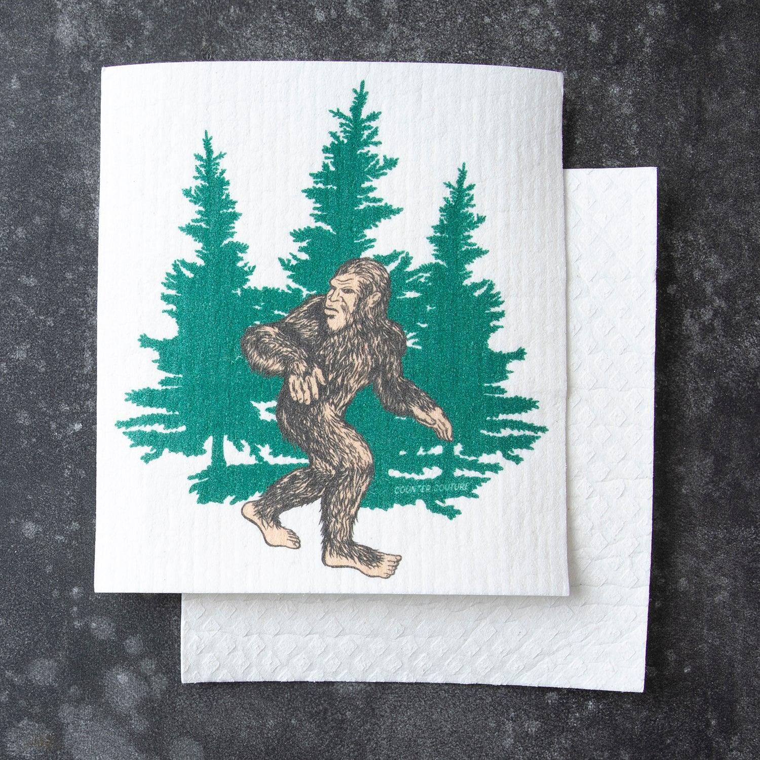 Sasquatch Swedish Dish Cloth - Eco-Friendly & Biodegradable - Counter Couture
