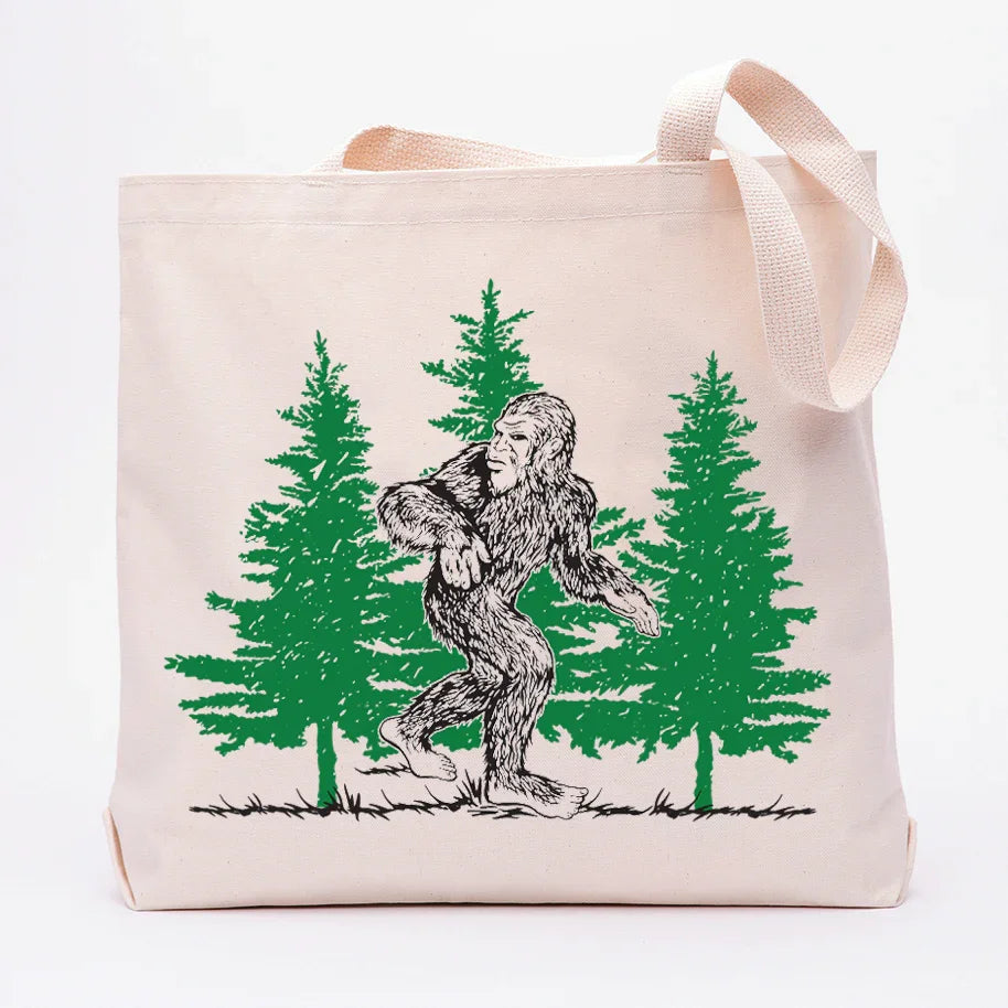 Sasquatch Canvas Tote Bag - Reusable, Eco-Friendly, Shopping, Grocery, Gift, Market - Counter Couture