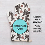 Sasquatch Oven Mitt & Potholder Set - Heat Resistant, Fun Kitchen Decor, Perfect Gift, 12" Mitt - Counter Couture