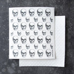 Skull Swedish Dish Cloth - Eco-Friendly & Biodegradable - Counter Couture