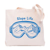 Slope Life Tote Bag by Counter Couture, a stylish reusable tote bag perfect for groceries, shopping, or gifts.