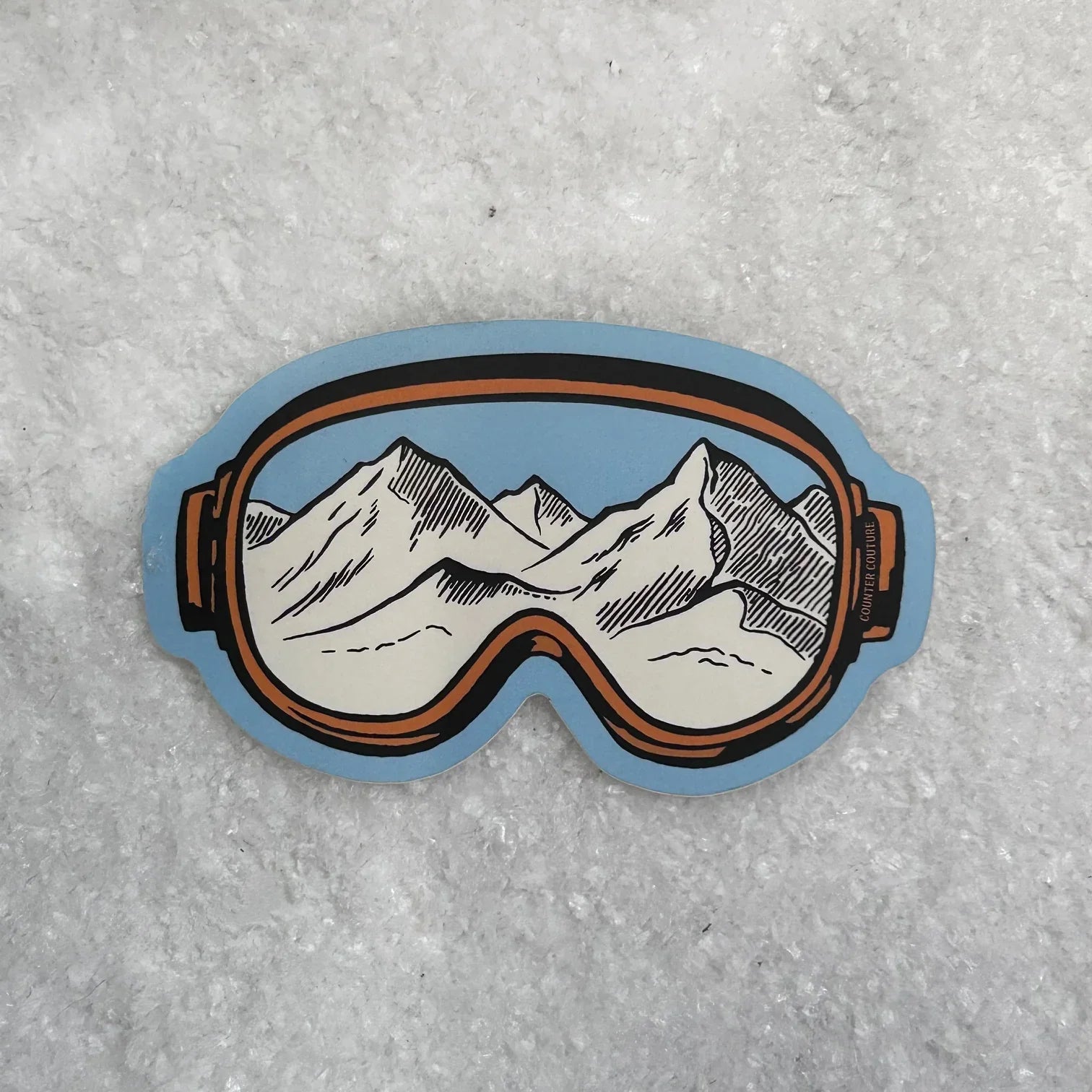 Slope Life Water Bottle Sticker - 3.50” Premium Vinyl, Weather Proof & Scratch Resistant - Counter Couture